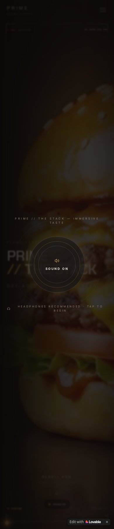 Anteprima reale del sito di PRIME — The Stack