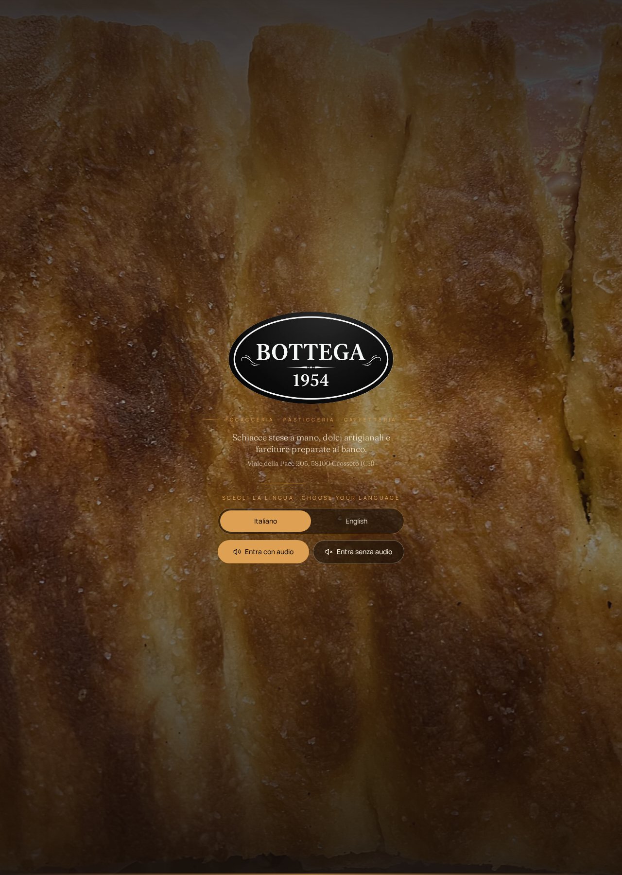Anteprima reale del sito di Bottega 1954