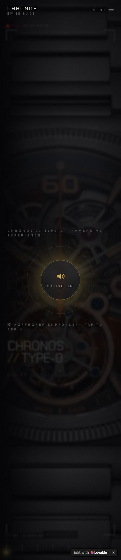 Anteprima reale del sito di CHRONOS Type-0