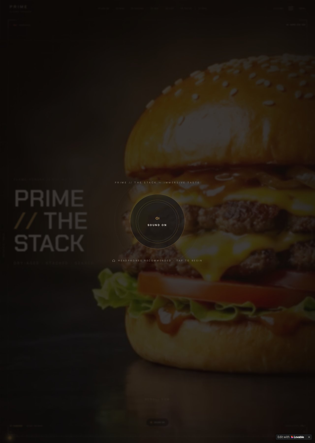 Anteprima reale del sito di PRIME — The Stack